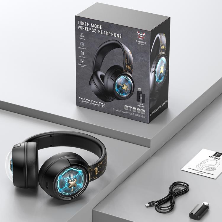 ONIKUMA GT802  Bluetooth 2.4G Wired E-sports Game Headset, GT802