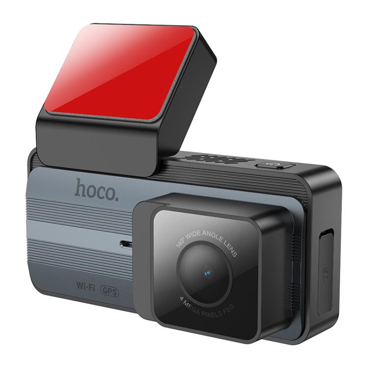 hoco DV12 2K 3.69 inch IPS Screen Display GPS Driving Recorder with Rear Camera, DV12