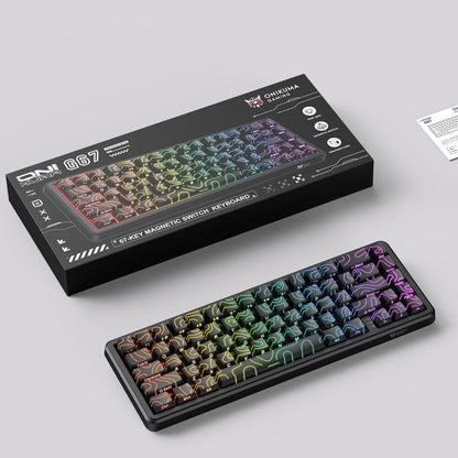 ONIKUMA G67 67-key RGB Wired Magnetic Axis Mechanical Gaming Keyboard, G67