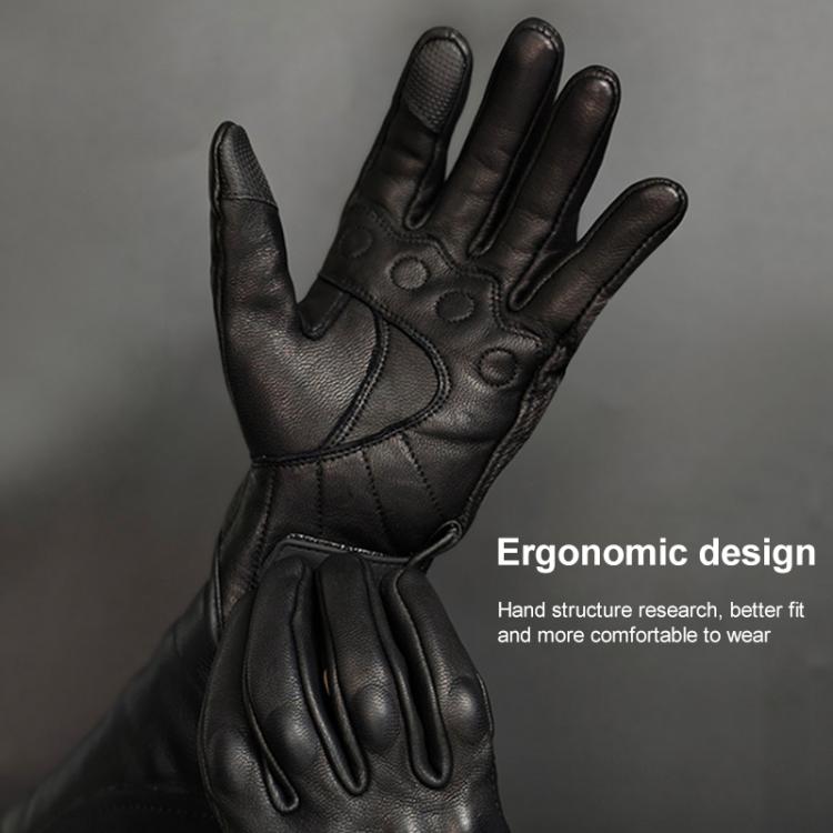 SOMAN MG-24 Motorcycle Sheepskin Gloves Touch Screen Off-road Riding Retro Gloves, M, L, XL, XXL