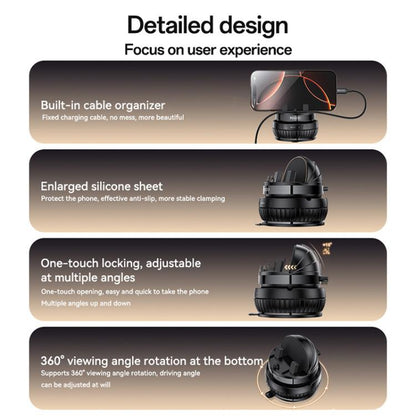 Yesido C272 360 Degree Rotating Car Center Console Phone Holder, C272
