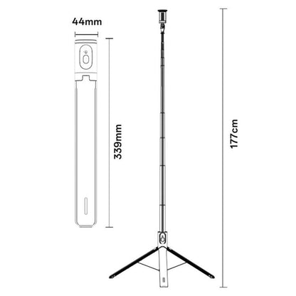 Yesido SF30 Integrated Jumping Stick Bluetooth Remote Control Selfie Stick, SF30