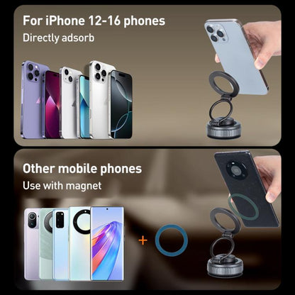 G512 Multifunctional Vacuum Double-Sided Magnetic Car Phone Holder