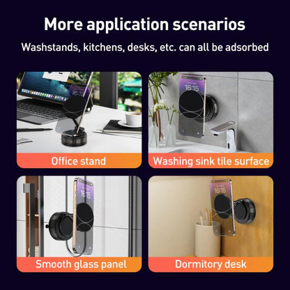 CC-T30-2F Vacuum Adsorption Alloy Magnetic Car Phone Holder