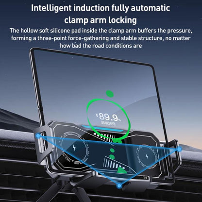 A001 15W Wireless Charging Electric Vacuum Adsorption Car Phone Holder