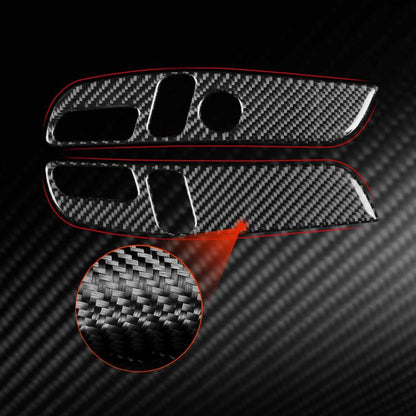 For Tesla Model 3 2023- 2pcs/Set Carbon Fiber Car Seat Adjustment Panel Decorative Sticker, 2pcs/Set Car Seat Adjustment Panel, Left Drive, 2pcs/Set Car Seat Adjustment Panel, Right Drive