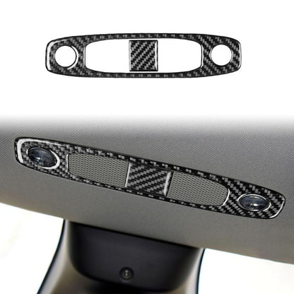 For Tesla Model 3 2019-2022 / Y 2019-2024 2pcs/Set Carbon Fiber Car Reading Light Panel Decorative Sticker, For Tesla Model 3 2019-2022 / Y 2019-2024 Car Reading Light Panel