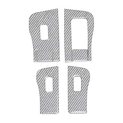 For Tesla Model 3 2017-2022 / Y 2020-2024 6pcs/Set Carbon Fiber Car Window Lift Panel Decorative Sticker, Car Window Lift Panel, Left Drive, Car Window Lift Panel, Right Drive