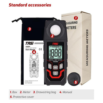 TRSI TA636A Integrated Digital Lux Meter Light Brightness Measuring, TA636A