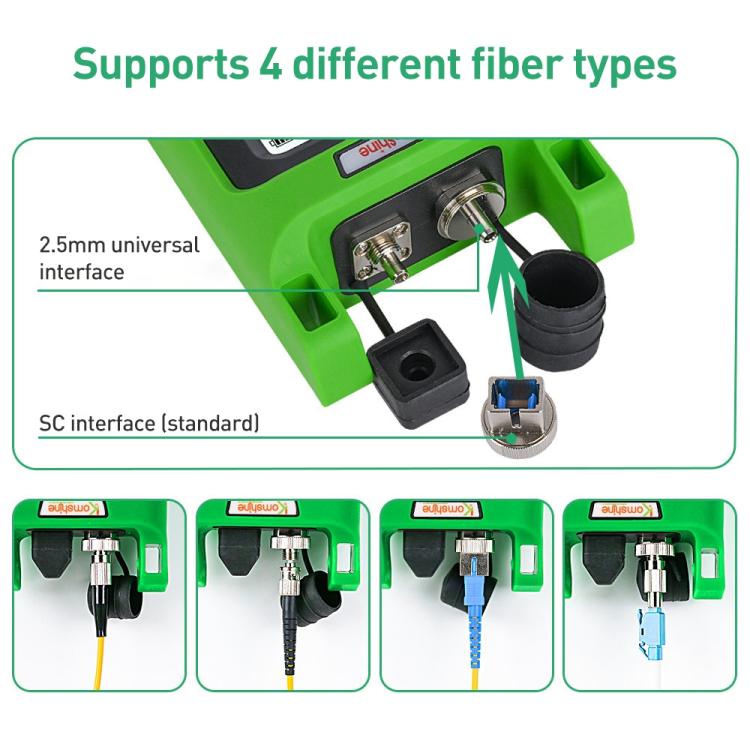 Komshine KPV-53 Optical Power Meter Fiber Loss Measuring Instrument, KPV-53-A/-70dBm～+6dBm, KPV-53-C/-50dBm～+26dBm