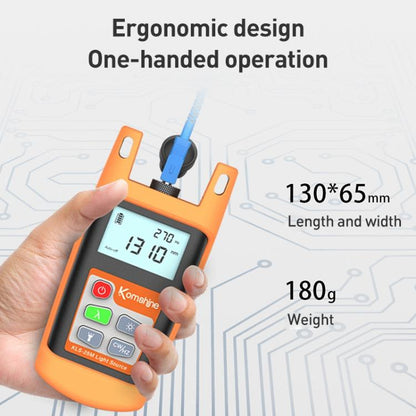 Komshine KLS-25m Dual Wavelength Handheld Fiber Optic Line Tester, KLS-25m