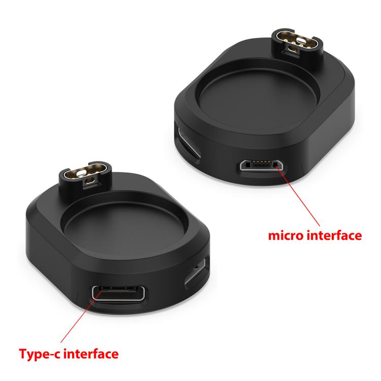 xDfind Type-C and Micro USB Interface Smart Watch Charging Adapter, For Garmin Venu 3 / 3S / Fenix 7 / 7X