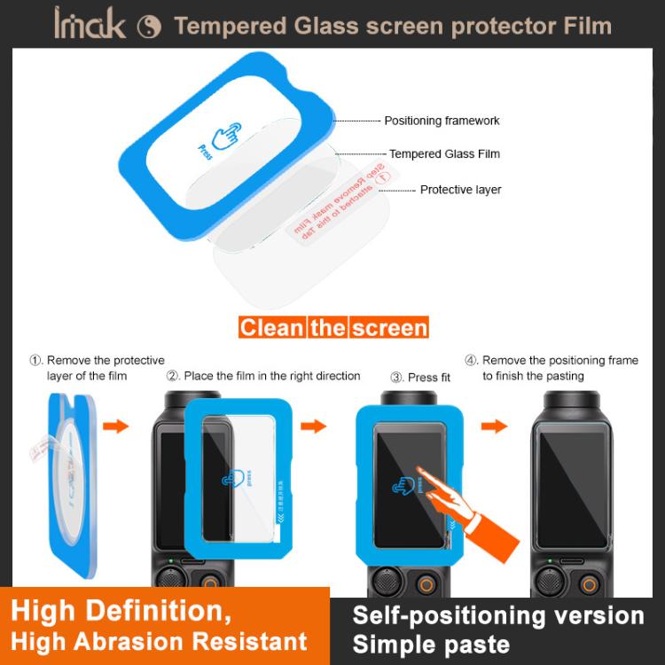 imak Tempered Glass Film, Self-positioning Version, For GoPro Max