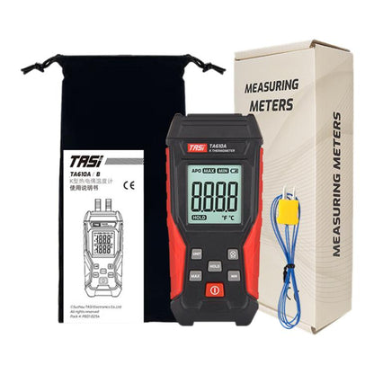 TRSI TA610A Industrial Handheld K-Type Thermocouple Thermometer, Single Channel, without Ambient Temperature, TA610A