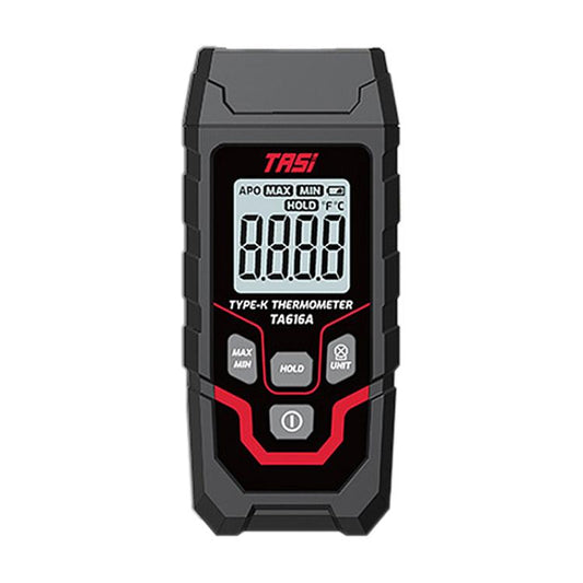 TRSI TA616A Industrial Handheld K-Type Thermocouple Thermometer, Single Channel, Basic Version, TA616A