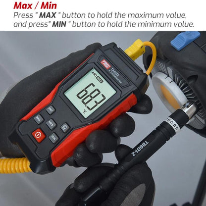 TRSI TA616B Industrial Handheld K-Type Thermocouple Thermometer, Dual Channel, Basic Version, TA616B