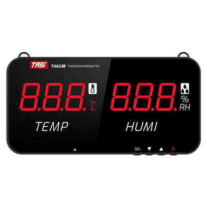 TRSI TA623A Industrial Wall-mounted Thermometer Hygrometer, Built-in Probe, TA623A