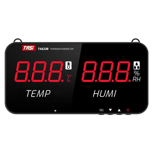 TRSI TA623A Industrial Wall-mounted Thermometer Hygrometer, Built-in Probe, TA623A