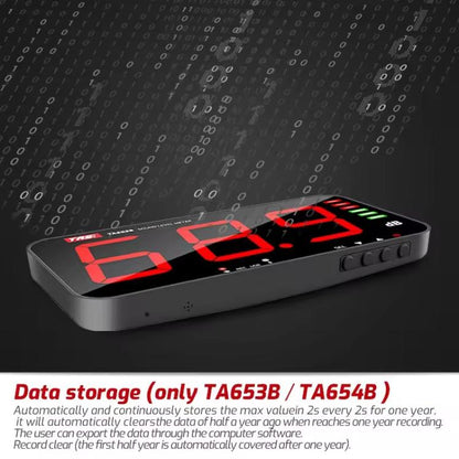 TRSI TA654B Large Screen Wall-mounted Noise Meter Decibel Detector Device, TA654B