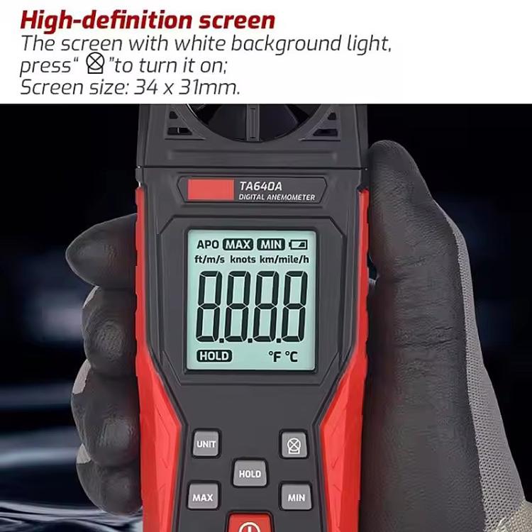 TRSI TA640A Handheld High Precision Wind Speed Instrument Wind Volume Tester, TA640A