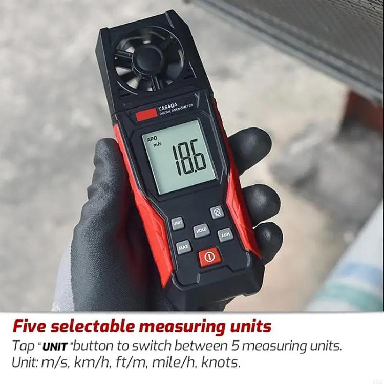 TRSI TA640A Handheld High Precision Wind Speed Instrument Wind Volume Tester, TA640A