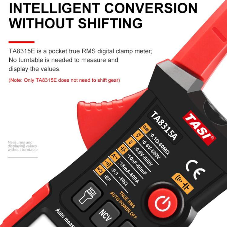 TRSI TA8315A Clamp Meter High Accuracy AC DC Voltage Ammeter, TA8315A