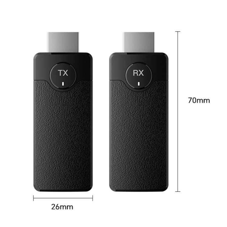 Q50 Leather Texture Wireless HDMI Video Transmitter and Receiver Extender Adapter, Leather Texture