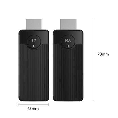 Q50 Vertical Texture Wireless HDMI Video Transmitter and Receiver Extender Adapter, Vertical Texture