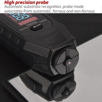 TASI TA521A Car Paint Film Meter Paint Surface Tester Coating Thickness Gauge, TA521A