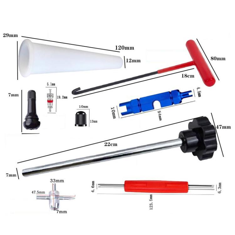 30pcs / Set Car Tire Repair Tool Valve Installation Tool Set, 30pcs / Set