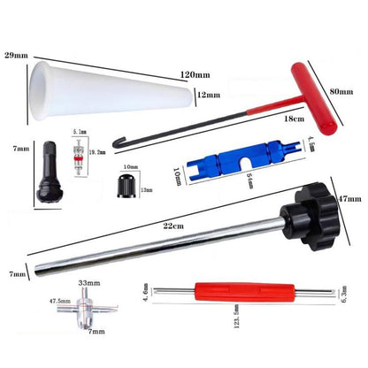 30pcs / Set Car Tire Repair Tool Valve Installation Tool Set, 30pcs / Set