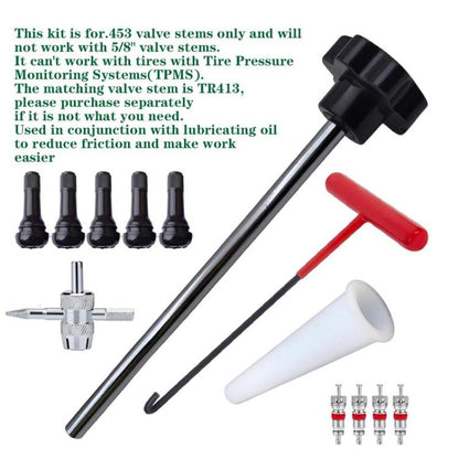 30pcs / Set Car Tire Repair Tool Valve Installation Tool Set, 30pcs / Set