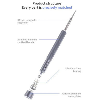 18 Kinds Precision Magnetic Super Hard Screwdriver, A Pentalobe, B Phillips, C External Cross, D Tri-Wing, E Allen
