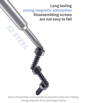 18 Kinds Precision Magnetic Super Hard Screwdriver, A Pentalobe, B Phillips, C External Cross, D Tri-Wing, E Allen