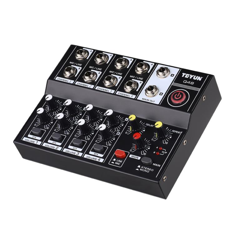 TEYUN Q48 8-Channels Microphone Audio Mixer, Q48