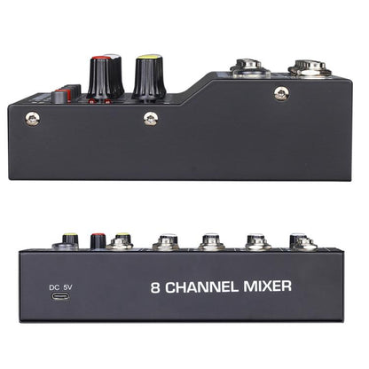 TEYUN Q48 8-Channels Microphone Audio Mixer, Q48