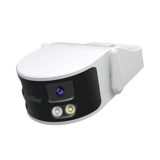 SriHome SH070 4MP Binocular Stitching Ultra-wide Angle Waterproof Camera Supports Full-color Night Vision, AU Plug, UK Plug, EU Plug, US Plug