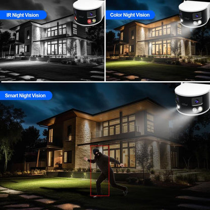 SriHome SH070 4MP Binocular Stitching Ultra-wide Angle Waterproof Camera Supports Full-color Night Vision, AU Plug, UK Plug, EU Plug, US Plug