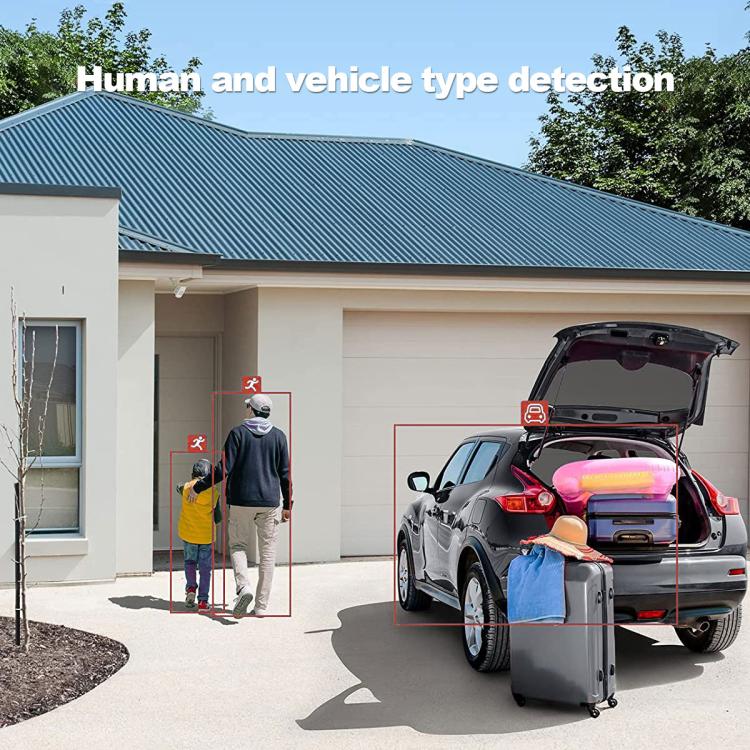 SriHome SH070 4MP Binocular Stitching Ultra-wide Angle Waterproof Camera Supports Full-color Night Vision, AU Plug, UK Plug, EU Plug, US Plug