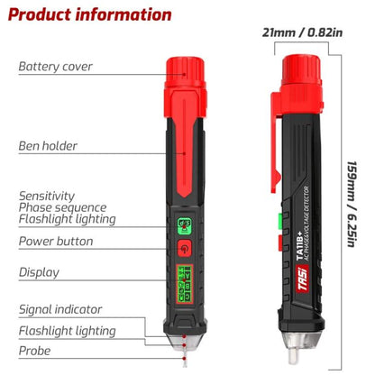 TASI TA11B+ Non-contact Inductive LCD Digital Display Tester, TA11B+