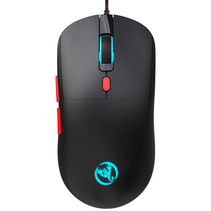 HXSJ X200 3600DPI Colorful Luminous Wired Mouse, Cable Length: 1.5m, X200 Black, X200 White