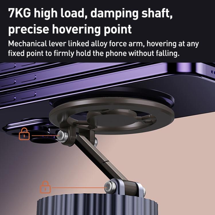 BDK101 Vacuum Adsorption Magnetic Folding Car Phone Holder, BDK101