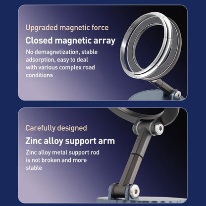 BDK104 Vacuum Adsorption Magnetic Folding Car Phone Holder, BDK104