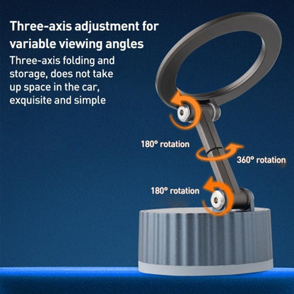 BDK104 Vacuum Adsorption Magnetic Folding Car Phone Holder, BDK104