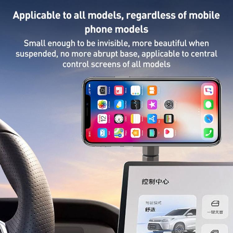 BDK104 Vacuum Adsorption Magnetic Folding Car Phone Holder, BDK104