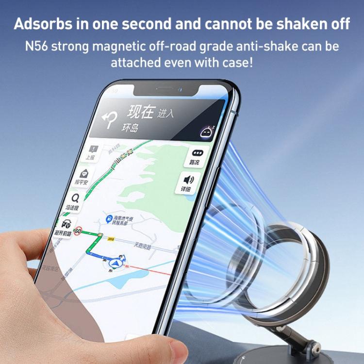BDK104 Vacuum Adsorption Magnetic Folding Car Phone Holder, BDK104