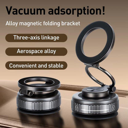 G512 Three-axis Folding Vacuum Adsorption Magnetic Car Phone Holder, G512