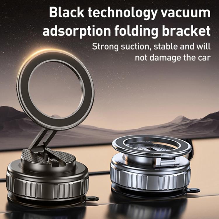 G712 Three-axis Folding Vacuum Adsorption Magnetic Car Phone Holder, G712