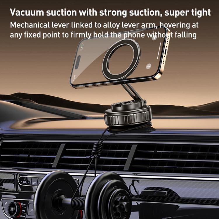 G712 Three-axis Folding Vacuum Adsorption Magnetic Car Phone Holder, G712