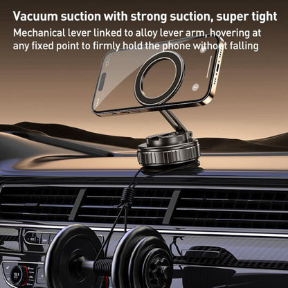 G712 Three-axis Folding Vacuum Adsorption Magnetic Car Phone Holder, G712